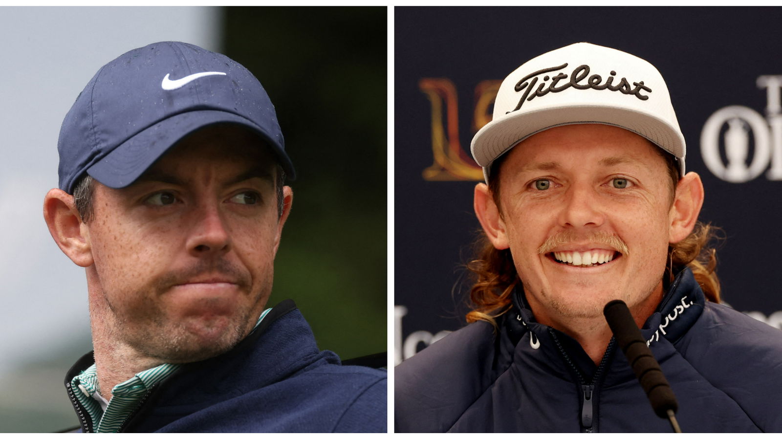 WATCH: Cam Smith caught laughing at Rory McIlroy meme in LIV practice round